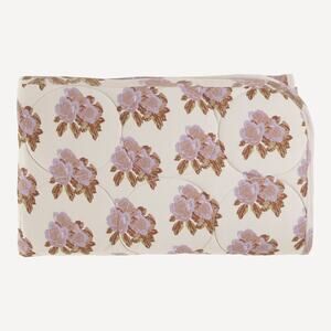 NWT Kate Quinn Orchid RoseOrganic Cotton Quilt Blanket